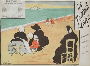 Les Fossiles Programm vom Théâtre Libre, 1892