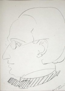 Alfred Wolmark (1877-1961) von Henri Gaudier Brzeska