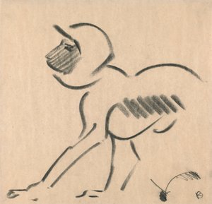 Kauernder Affe von Henri Gaudier Brzeska