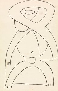 Figurenstudie für ein Reliefdesign