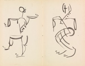 Männliche und weibliche Tanzfiguren