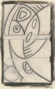 Reliefdesign einer abstrakten weiblichen Figur von Henri Gaudier Brzeska