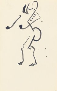 Studie für "Roter Steintänzer", 1914