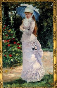 Porträt von Madame Valtesse de la Bigne (1861-1910), Kurtisane, die als Modell für Nana diente. Gemälde von Henri Gervex (1852-1929)