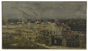 Schlacht von Champigny - Episode des Krieges von 1870, ca. 1882 von Henri J.F. (1844 1910) Rousseau