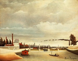 Ufer der Seine von Henri J.F. Rousseau