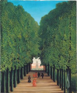 Die Allee im Park von Saint Cloud, ca. 1908 von Henri Rousseau