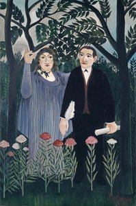Die Muse inspiriert den Dichter, 1909 von Henri J.F. Rousseau