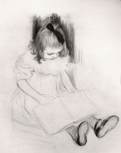 Mädchen beim Lesen