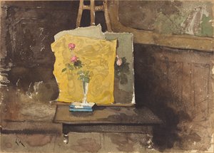 Eine Ecke eines Ateliers