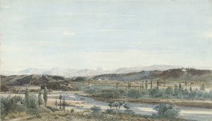 Landschaft mit einem Flusstal in Südfrankreich von Henri Joseph Harpignies