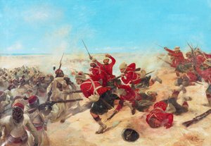 Die Black Watch in der Schlacht von Tel-el-Kebir am 13. September