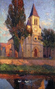Die Kirche in Labastide du Vert von Henri Martin