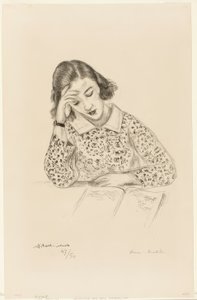 Mädchen beim Lesen von Henri Matisse