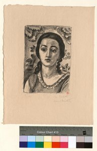Junges Mädchen mit braunen Locken von Henri Matisse