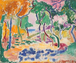 Landschaft bei Collioure. Studie für "Die Freude des Lebens" von Henri Matisse