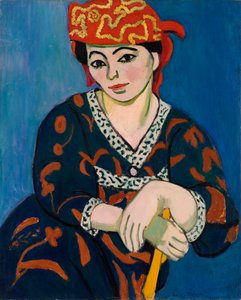 Rotes Madras-Kopftuch