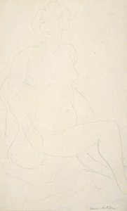 Sitzendes weibliches Modell, nach rechts gewandt von Henri Matisse
