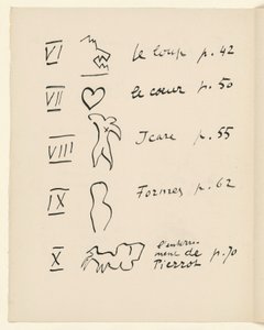 Tafel der Bilder 2. Aus "Jazz". S. 150 von Henri Matisse