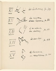 Bildertafel 3. Aus „Jazz“. S. 151 von Henri Matisse