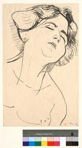 Frauenkopf, die Augen geschlossen von Henri Matisse