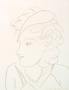 Frau mit Hut von Henri Matisse