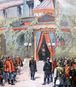 Ankündigung über die Gesundheit von Zar Alexander von Russland, Livadia-Palast, St. Petersburg, Russland, 1894