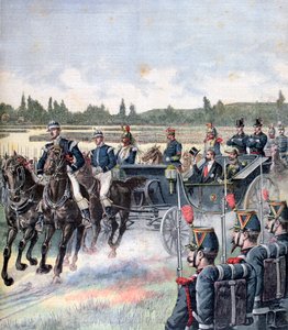 Ankunft des Präsidenten der Republik, Militärparade, 14. Juli 1891