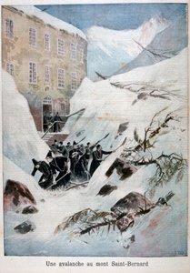Lawine am Mont Saint-Bernard, Schweiz, 1897