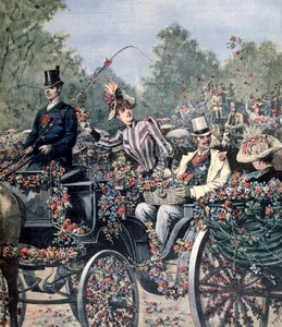 Blumenschlacht-Parade, 1891 von Henri Meyer