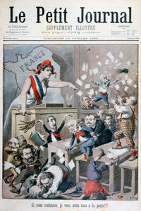 Karikatur der Abgeordnetenkammer, Paris, 1898