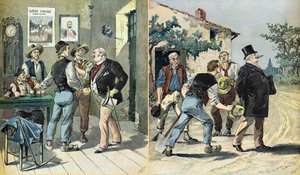 Karikatur zu Wahlen von Henri Meyer