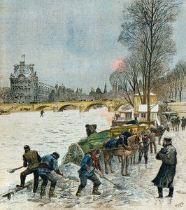 Kältewelle über Paris von Henri Meyer