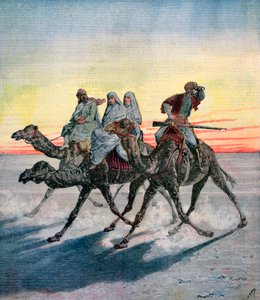Flucht der Gefangenen des Mahdi, Khartum, Sudan, 1892 von Henri Meyer