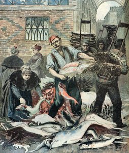 Fischmarkt in Paris von Henri Meyer