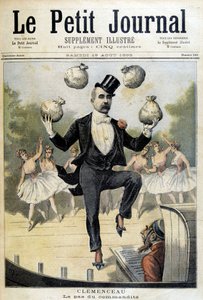 Georges Clemenceau jongliert mit den Pfund Sterling - in „Le Petite Journal“ vom 19.08.1893