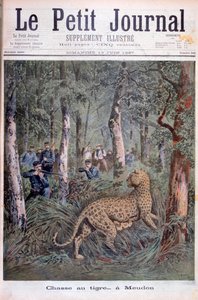 Jagd auf einen entkommenen Leoparden, Meudon, Paris, 1897