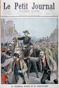 Paul Déroulède ergreift General Rogets Zügel, Paris, 1899