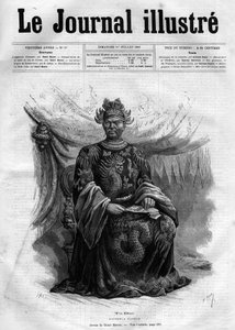 Porträt von Tu-Duc (Tu Duc) (1830-1883) Kaiser von Annam (1848-1883) - Titelblatt von 