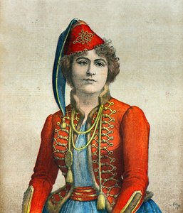 Porträt der Schauspielerin Marie Delna von Henri Meyer