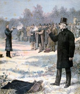 Das Duell zwischen Paul Deroulede und Georges Clemenceau, 1893