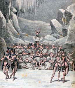 Das Schneeballett, aus der Reise zum Mond von Jacques Offenbach, 1892 von Henri Meyer