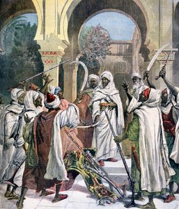 Die Stammeshäuptlinge schwören dem Sultan von Marokko Treue, 1892