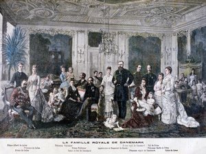 Die königliche Familie von Dänemark, 1891 von Henri Meyer