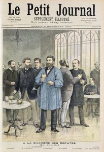 Titelblatt, das die Bar im Haus der Abgeordneten darstellt, Illustration aus der illustrierten Beilage von Le Petit Journal, 5. November von Henri Meyer