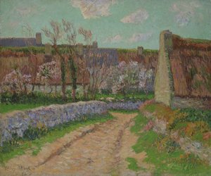Dorf in Clohars, 1898 von Henri Moret