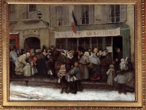 Städtische Kantine während der Belagerung von Paris 1870