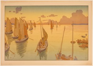 Aspekte der Natur, Nr. 11: Sonnenuntergang von Henri Rivière
