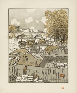 Du pont des Saints Pères [Die sechsunddreißig Ansichten des Eiffelturms] von Henri Rivière