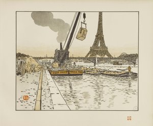 Du quai de Passy [Die sechsunddreißig Ansichten des Eiffelturms] von Henri Rivière